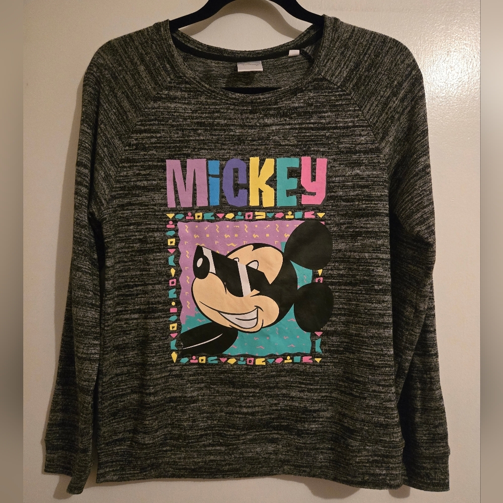 Mickey Mouse Graphic Women's Sweater - Black